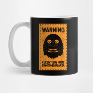 Retro vintage Bigfoot sign Mug